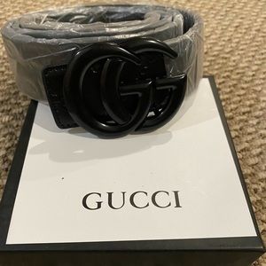 Black Gucci Belt